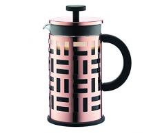 Bodum EILEEN Kaffeebereiter (French Press System, Permanent Filter aus Edelstahl, 1,0 liters) kupfer
