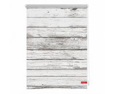 Lichtblick Rollo Klemmfix, 120 x 150 cm mit Motiv Bretter-Vintage Montage ohne Bohren, moderner Sicht-und Sonnenschutz, Motivrollo, lichtdurchlässig & Blickdicht