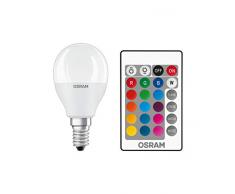 Osram LED Star+ Classic P RGBW Lampe, in Tropfenform mit E14 Sockel, dimmbarkeit und Farbsteuerung per Fernbedienung, Ersetzt 40 Watt, Warmweiß - 2700 Kelvin, 6er-Pack