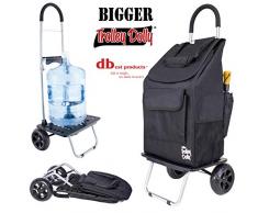 Größer Trolley Dolly, schwarz Einkaufstasche Lebensmittels faltbar Warenkorb