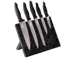 STONELINE Magnet Messerblock, bestückt, 6-teilig, mit klappbarem Ständer