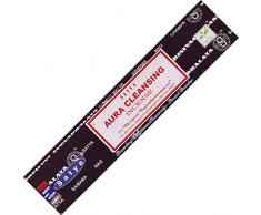 Puckator Satya Nag Champa Räucherstäbchen Aura Cleansing, gemischt, Länge 20 cm
