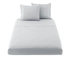 Galileo Casa Morbide Notti, Deck-Bettlaken, Baumwolle Oberes Laken Einzelbett grau