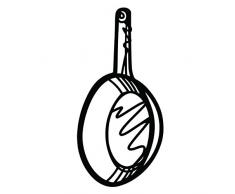 PELEGDESIGN Monkey Business Sketch Pan Untersetzer, schwarz