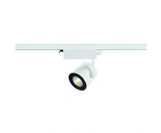 SLV LED 3-Phasen-Strahler SUPROS | Dreh- schwenkbare Deckenleuchte Innenbeleuchtung, LED Spot, Deckenstrahler, Schienen-Strahler, Schienensystem | 2100lm, 3000K, rund, weiß, LED Inkl., EEK A-A++