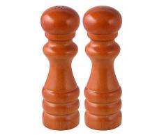 FACKELMANN Pfeffermühle Carbon+Salzstreuer Holz 15cm Kt