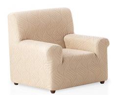 Bartali Stretch Sofahusse Aitana - Farbe Elfenbein - 1 Sitzer (von 50 bis 90 cm)