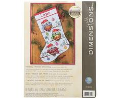 Dimennsions GezÃ¤hlt Classic Weihnachtsstrumpf Urlaub hooties Set, Mehrfarbig