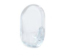 WENKO 23458100 OvalHaken mittel- 3er Set, Wandhaken, Kleiderhaken Zum Ankleben, 2.5 x 4 x 2 cm,transparent
