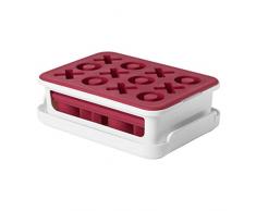 OXO - Good Grips 11154MLNYKEU - Eiswürfelbehälter aus Silikon, blau, Silikon, weiß, Xs and Os