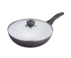 Bergner BG-6648 Bratpfanne mit Deckel, antihaftbeschichtet, Aluminium, Keramik, Induktion, 26 cm, Grau