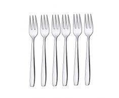 Silit Siena Kuchengabel, 6-teilig, Crominox Edelstahl poliert, glänzend, spülmaschinengeeignet