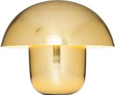 Kare Design Tischleuchte Mushroom Messing, moderne, große Tischlampe, Metall, Designerlampe Pilzoptik gold, Nachttischlampe Mushroom, 1x E27 exkl. (H/B/T) 44x50x50cm [Energieklasse A]