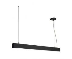 SLV LED Büro-Hängeleuchte dimmbar, höhenverstellbar, Blendfreie Büro-Beleuchtung, Arbeitszimmer-Deckenleuchte, Hänge-Lampe Büro, Arbeitsplatz-Beleuchtung, Panel, Kaltweiß 4000K, LED Inside, EEK A++