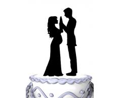 Mei Jia Fei Schwangere Braut & Brautigam Hochzeitstorte Topper