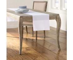 LA, Leinen, Polyester, Popelin, Tischläufer, Polyester, weiß, 35.56 x 274.3 x 0.04 cm