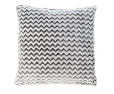 Gözze Wende- /Dekokissen, Im Wellen Design auf Vorderseite, 50 x 50 cm, Taupe, 40121-71-050050