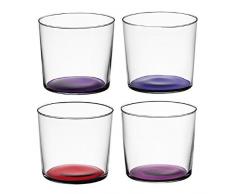 LSA International Coro Trinkgläser, 310 ml (4 Stück)(Farblich Sortiert)