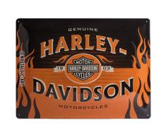 Nostalgic-Art 23231, Harley-Davidson 1903 Logo Orange, Blechschild 30x40 cm, Metall, bunt, 30 x 40 x 0.2 cm