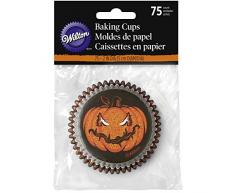 Wilton Papierbackförmchen Jack-O-Lantern - 75 Stück Muffinformen - Kürbis - Halloween - Pumpkin