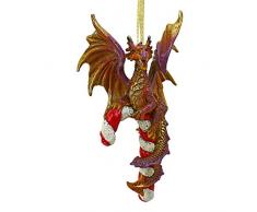 Christbaumschmuck - Candy Cane und Abel der Drache 2017 Feiertags-Verzierung - Drache-Statue