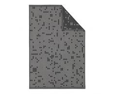 Normann Copenhagen Illusion Geschirrtuch, Baumwolle, rauchschwarz, 75 x 50 x 0.5 cm