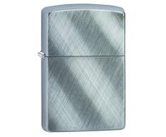 Zippo 60001257 Diagonal Weave Feuerzeug, Messing, Silber, one Size