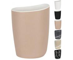 Spirella Zahnputzbecher Zahnbürstenhalter Etna 9x7x12,5 cm Steinoptik - Bahama Beige