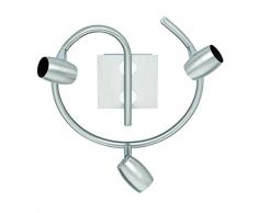 Trio Leuchten Deckenleuchte 803090307 Michael, Metall Nickel matt, exkl. 3 x GU10