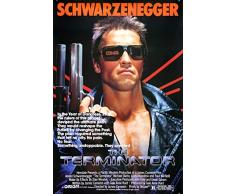 Kopoo Filmposter Terminator Arnold Schwarzenegger mit Pistole 80er Jahre, 297 x 450 mm