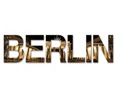 Eurographics Art Words AW-DT74054, 3D Buchstaben BERLIN, Wandtattoo, bunt, 60 x 25 x 1,4 cm