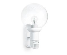 Steinel Außenleuchte L 560 S weiß, max. 60 W, E 27 , 140° Bewegungsmelder, 12 m Reichweite, klassisches Design