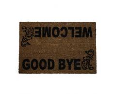 ORYX 5291000 Glasfaser Fußmatte Welcome Kokosfaser, Braun