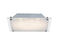 Brilliant Malinda Wand und Deckenleuchte, LED integriert, 1x 10 W, 750lm, 3000K, Metall Glas, chrom/weiß G94220/75