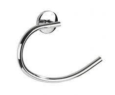 WENKO 22169100 Handtuchring Cuba, Handtuchhalter, Zinkdruckguss, 21.5 x 15 x 4 cm, Chrom