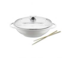 Berndes Wok 32cm GD Vario Click Induction White, Aluguss, Weiß, 32 cm, 4-Einheiten
