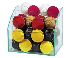 Xavax Glas-Organizer zum Aufbewahren von Kaffeekapseln und Zubehör