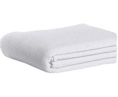 Dormisette 462862 Piqué Baumwolldecke, Baumwolle, weiß, 210x150x2 cm