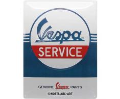 Nostalgic-Art Retro Blechschild - Vespa - Service, Vintage Geschenk-Idee für Vespa Roller Fans, zur Dekoration, 30 x 40 cm