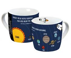 infinite by GEDA LABELS 13572 Unser Sonnensystem Tasse, Porzellantasse, Kaffeetasse, Porzellan, 300 milliliters
