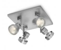 530344816 Philips Lighting Halogen-Strahler Antriebs Salon Metallic Aluminium