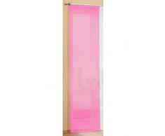 Gardinenbox Preisgünstiger Flächenvorhang Schiebegardine, transparent, Unifarben, mit Zubehör, 245x60, Rosa, 85589