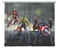AG Design Avengers Marvel Kinderzimmer Gardine/Vorhang, 2 Teile, Stoff, Multicolor, 280 x 245 cm