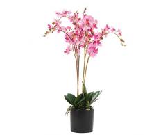 Leaf Kunstpflanze Orchideenblatt, realistisch, 60 cm, Rosa