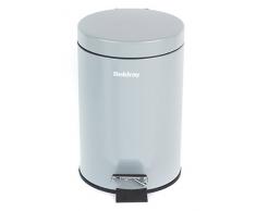 Beldray, grau LA038098GRY Treteimer mit Soft-Close-Deckel, rund, 3 l, Edelstahl, 16.8 x 25.5 cm