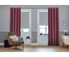 Vorhang nach Maß rot mit Multifunktionsband, 295L/130W, Shabby verfügbar - Andere Größen verfügbar