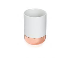 möve Copper Zahnbürstenhalter 7 x 10 cm aus Porzellan mit Kupfer, copper