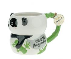Die Geschenkewelt 46341 Tasse Figur Panda, Dolomite, 50 cl, mit Geschenkanhänger