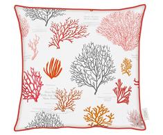 APELT Kissenhülle, Baumwolle, Koralle, 49 x 49 x 0.5 cm