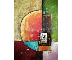 Rflkt Four Seasons - Abstract - Große Kunst Öl auf Leinwand Gemälde - Hervorragende Qualität und Handwerkskunst, handgefertigte Wandkunst